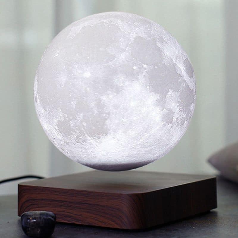Lampe lune lévitation magnétique - lampe espace - deco scientifique