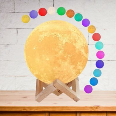 Mondlampe mit wechselnden Farben
