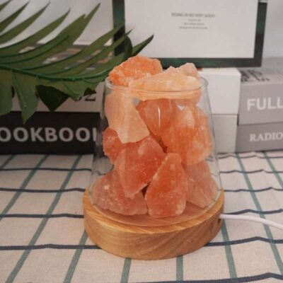 Lampe Pierre de Sel en Morceaux - lampe scientifique - deco scientifique