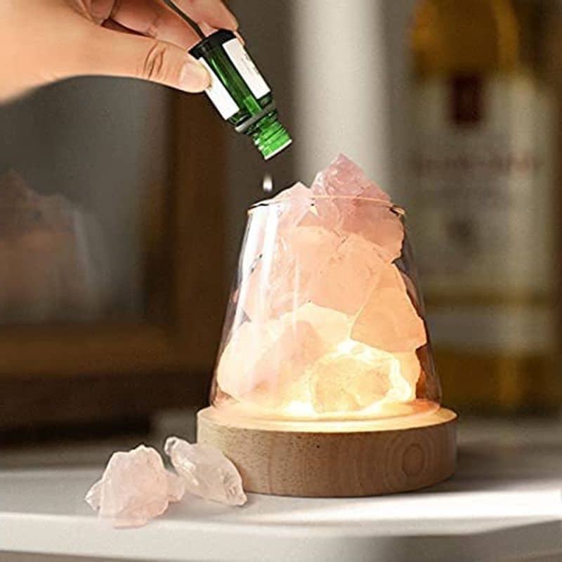 Lampe Pierre de Sel en Morceaux - lampe scientifique - deco scientifique