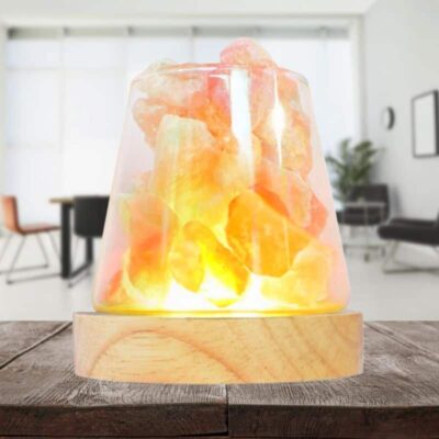 Lampe Pierre de Sel en Morceaux - lampe scientifique - deco scientifique, Himalaya-Salzlampe für ätherische Öle