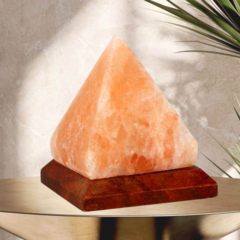 Lampe Pierre de Sel Pyramide - lampe scientifique - deco scientifique, Himalaya Salzlampe in Pyramidenform