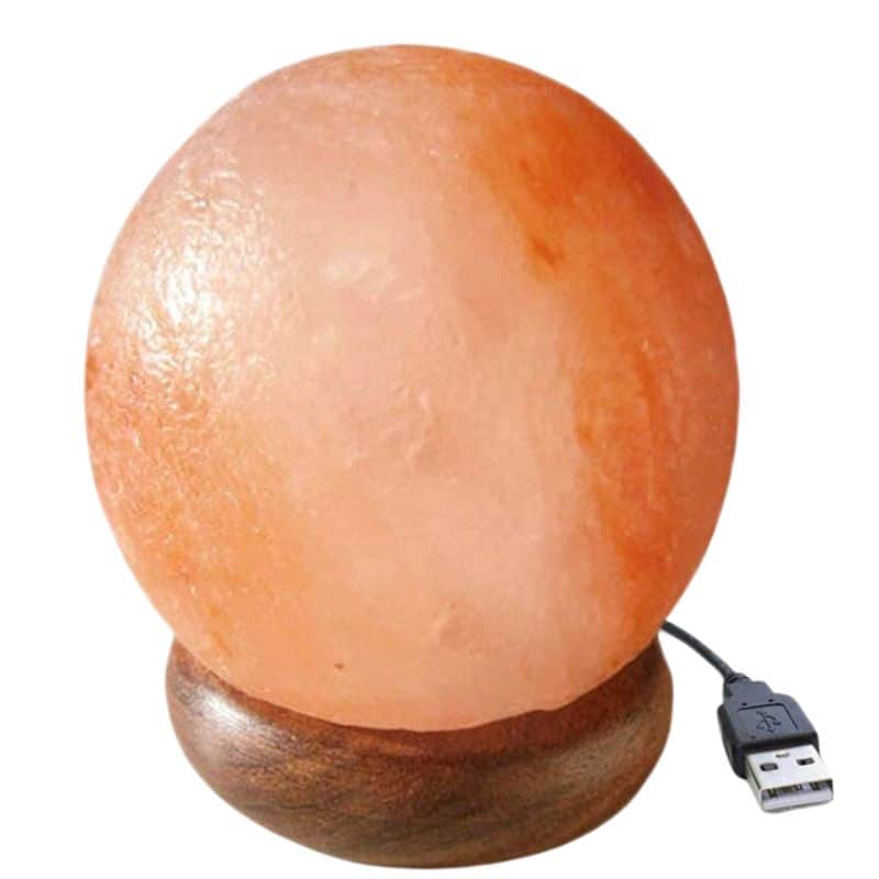 Lampe Pierre de Sel Ronde - lampe scientifique - deco scientifique