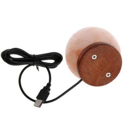 Lampe Pierre de Sel Ronde - lampe scientifique - deco scientifique