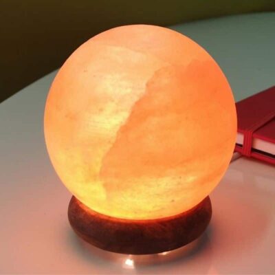 Lampe Pierre de Sel Ronde - lampe scientifique - deco scientifique