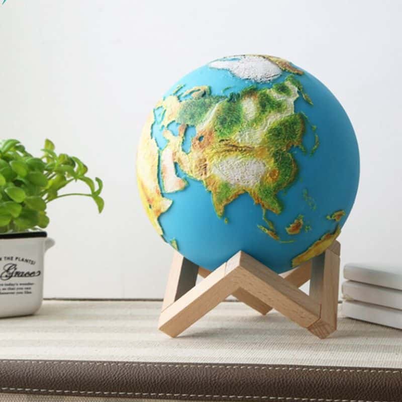 Lampe Planète Terre - lampe espace - deco scientifique