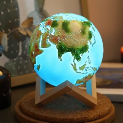 Lampe Planète Terre - lampe espace - deco scientifique