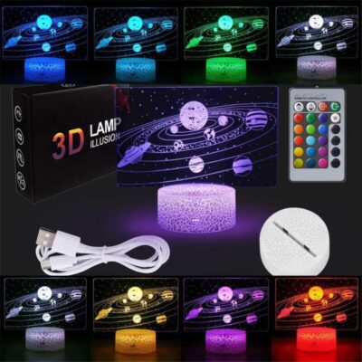 Lampe Système Solaire - lampe espace - deco scientifique