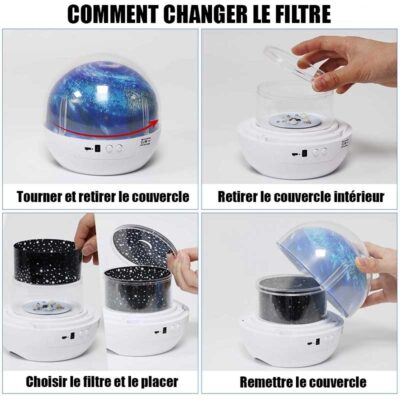 Veilleuse Projecteur Galaxie - Projecteur Galaxie - Science Labs