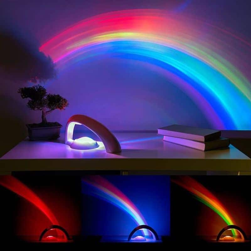 Projecteur Arc en Ciel - lampe arc en ciel - deco scientifique