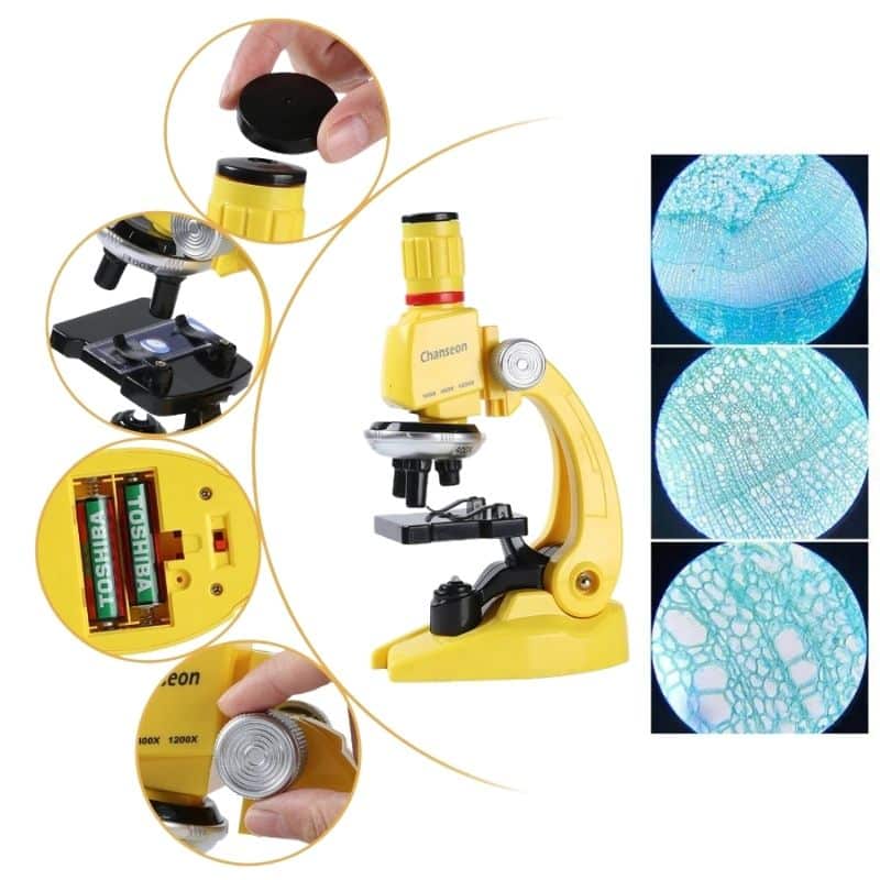 Microscope Jouet Éducatif - Microscope Enfant - Science Labs