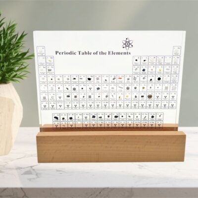 Periodic Table With Real Elements Samples, Periodensystem mit echten Elementen