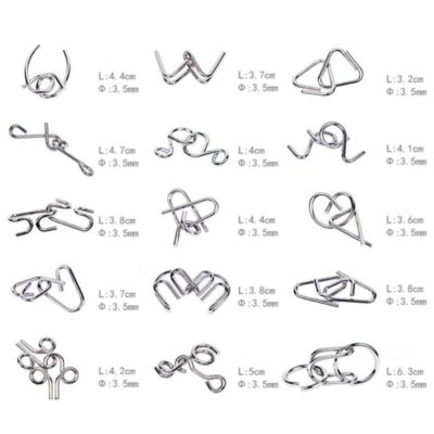 Casse Tête Métal 15 pièces - jeux scientifique