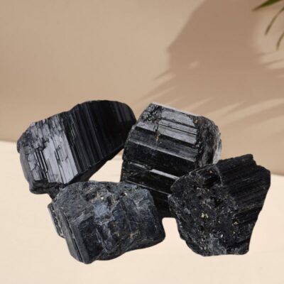 Raw Schwarz Tourmaline, Schwarzer Turmalin