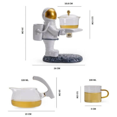 Théière Aimantée Astronaute - Art de la table Scientifique