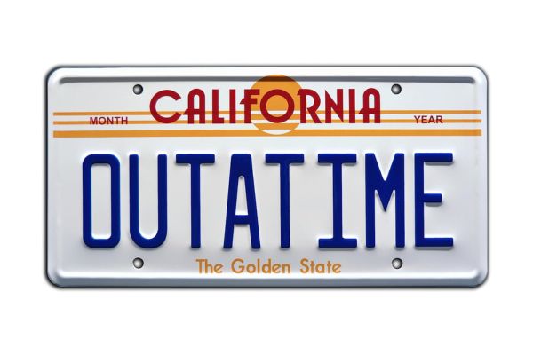 Plaque Métal Retour vers le futur