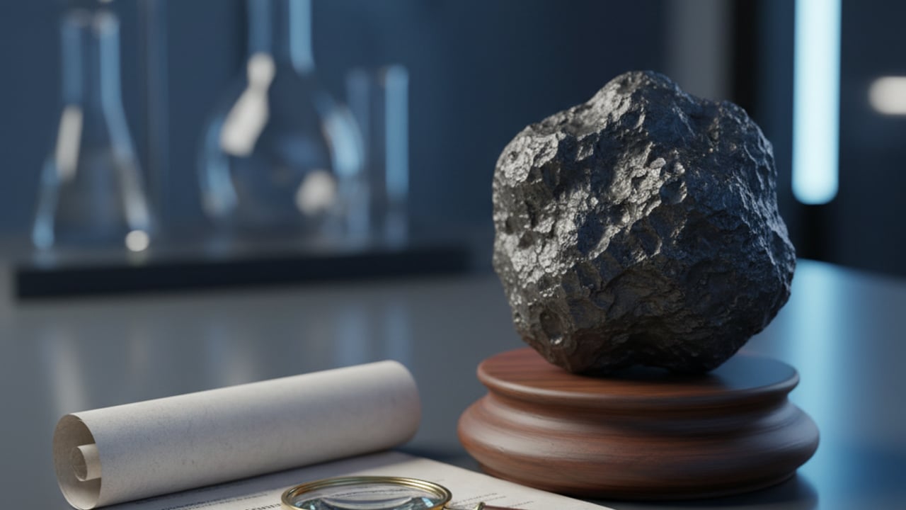 6. Echter Meteorit mit Echtheitszertifikat