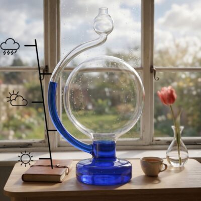 Goethe Barometer aus Glas Bild 2