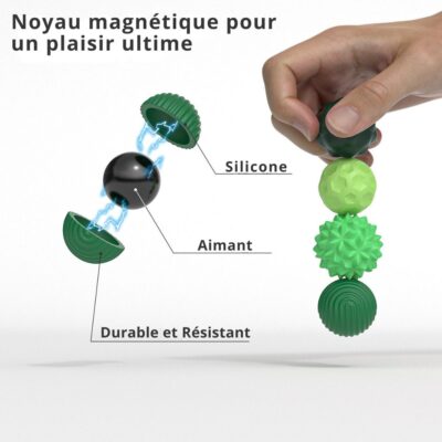 Magnetische Antistressbälle 8er Set Bild 5