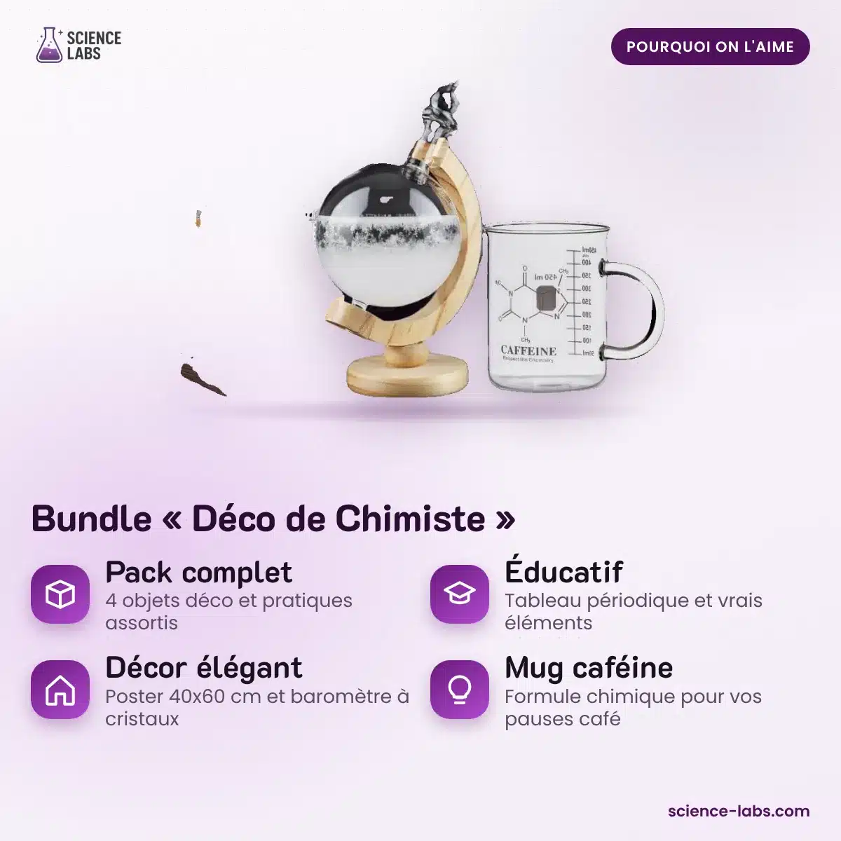 Geschenkset Deko für Chemiker Bild 3