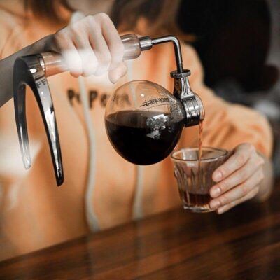 Siphon Kaffeemaschine aus Glas Bild 6
