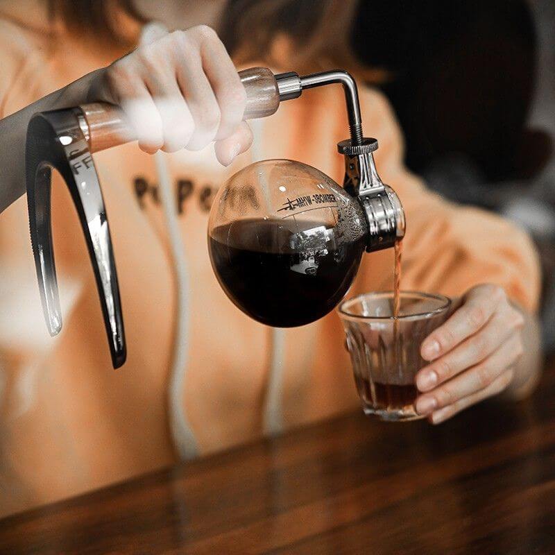 Siphon Kaffeemaschine aus Glas Bild 6