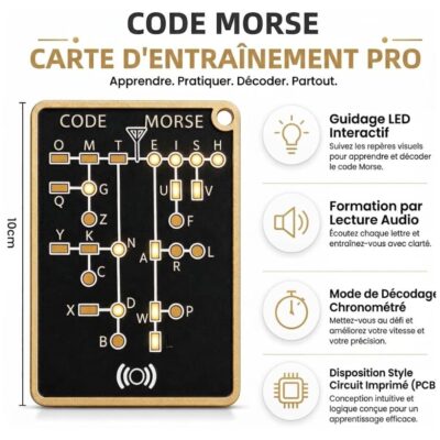 Morsecode Lernkarte mit LED Bild 7