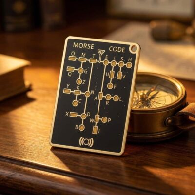 Morsecode Lernkarte mit LED