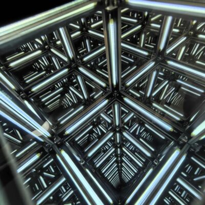 Infinity Spiegel Würfel LED Bild 6