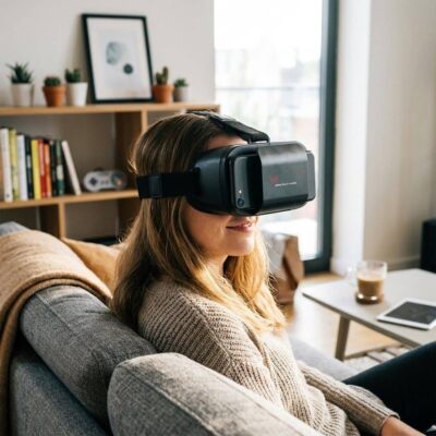 Drohne mit VR Brille Bild 7
