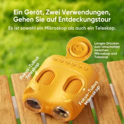 Fernglas Kinder 2 in 1 mit Mikroskop und Display
