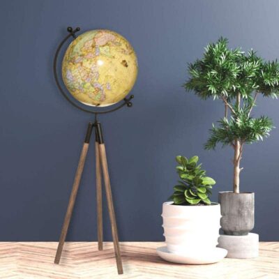 Vintage Standglobus mit Holzstativ Bild 2