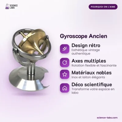 Antikes Gyroskop mit Sockel Bild 3