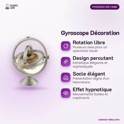 Deko Gyroskop mit Sockel Bild 3