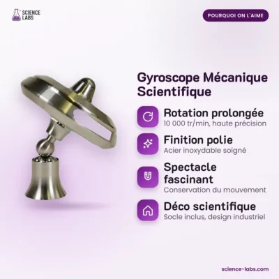 Mechanisches Gyroskop Edelstahl Bild 3