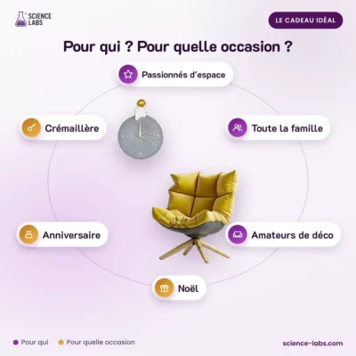 Wanduhr Astronaut auf dem Mond Bild 4
