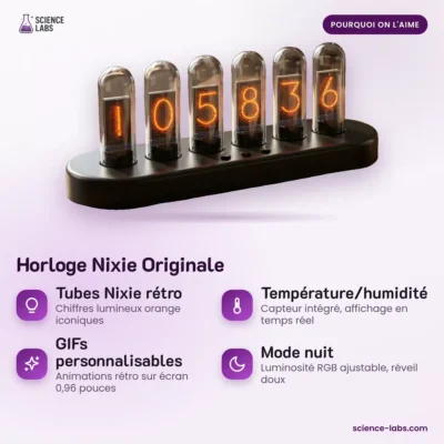 Nixie Uhr Retro RGB Bild 3