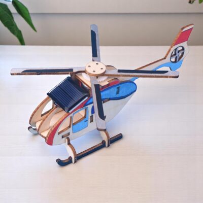 3D Solar Hubschrauber aus Holz