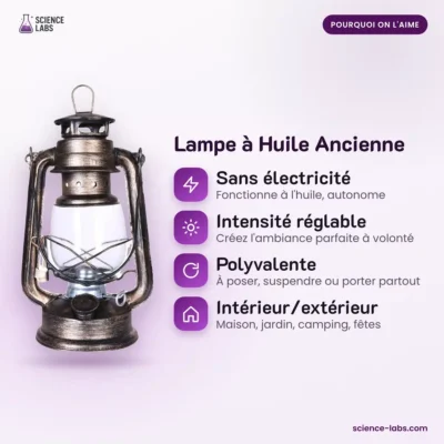 Antike Öllampe aus Metall Bild 3