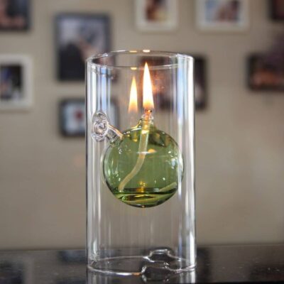 Design Öllampe aus Glas Bild 6