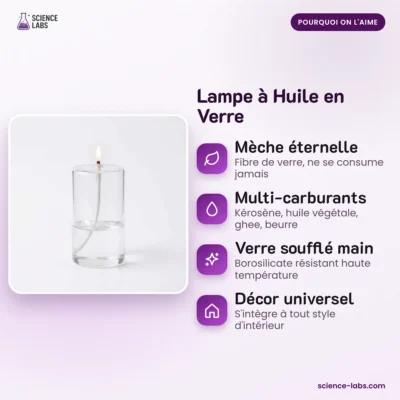 Öllampe aus Glas Bild 3