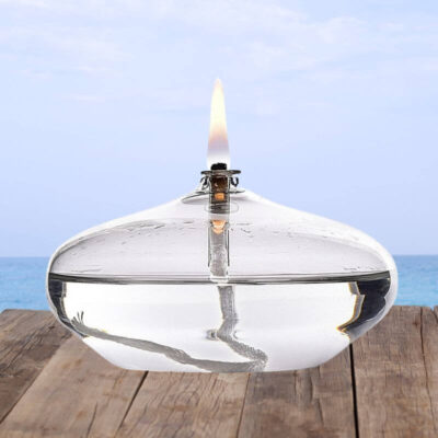 Öllampe Kieselstein aus Glas Bild 8