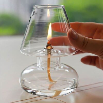 Moderne Öllampe aus Glas Bild 2