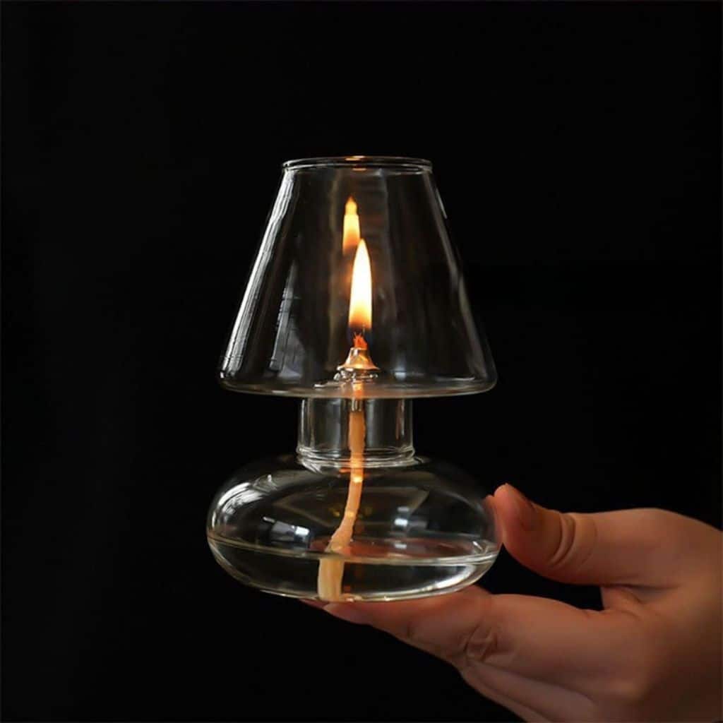 Moderne Öllampe aus Glas Bild 8