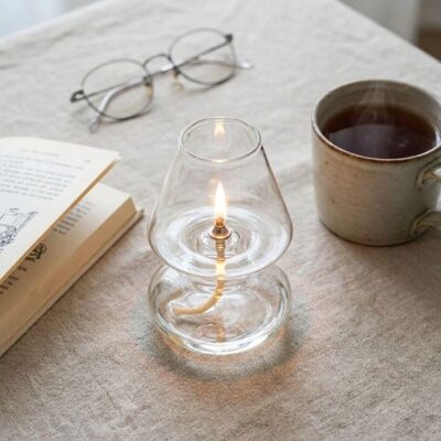 Moderne Öllampe aus Glas Bild 5