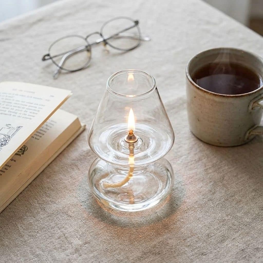 Moderne Öllampe aus Glas Bild 5