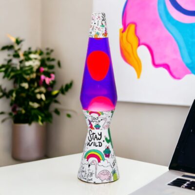 Einhorn Lavalampe Lila