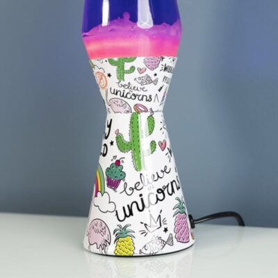 Einhorn Lavalampe Lila Bild 5