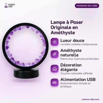 Amethyst Tischlampe Bild 3