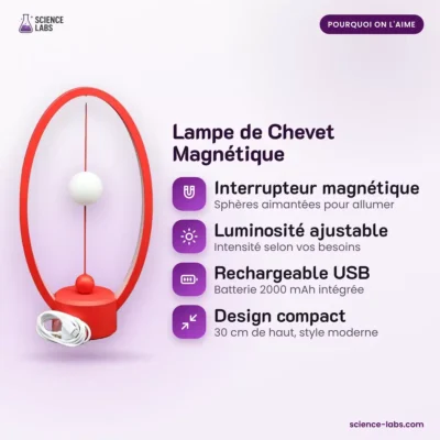 Magnetische Nachttischlampe mit Akku Bild 3